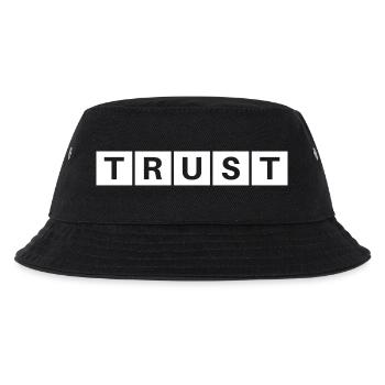 TRUST WHITE KOLLEKTION - Kinder Bucket Hat - Schwarz - Vorne