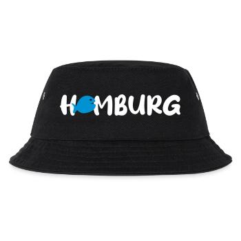 Hamburg Fisch Vektor Quote Fan Hansestadt nordisch - Kinder Bucket Hat - Schwarz - Vorne