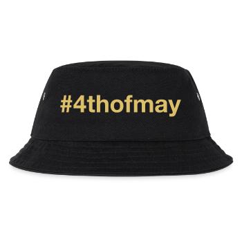born on May 4 Birthday birthday - Kids’ Bucket Hat - black - Front