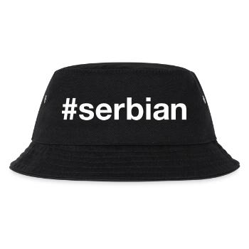 SERBE Serbie Serbie Hashtag - Bob Enfant - noir - Devant
