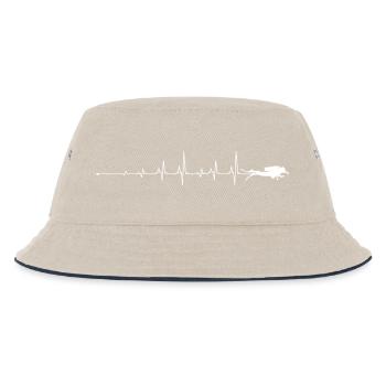 Plongée sous-marine Heartbeat - Bob Enfant - blanc cassé/bleu marine - Devant