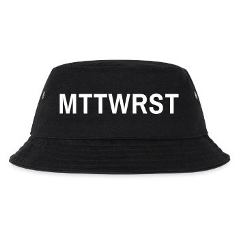 MTTWRST Typo White - Kinder Bucket Hat - Schwarz - Vorne