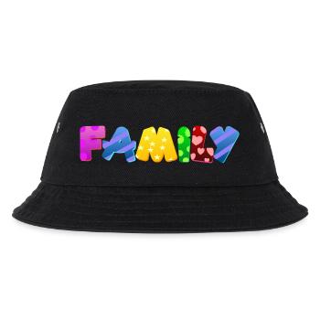 Baby Eltern Kind Geschenk Sprüche Geburt Mama Papa - Kinder Bucket Hat - Schwarz - Vorne