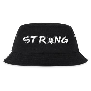 Strong Totenkopf - Kinder Bucket Hat - Schwarz - Vorne
