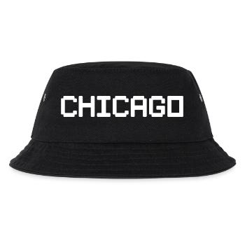 CHICAGO - Kinder Bucket Hat - Schwarz - Vorne