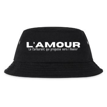 "L'AMOUR"..Le carburant qui propulse vers l'avenir - Bob Enfant - noir - Devant