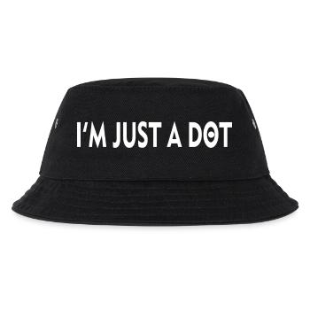 ICH BIN NUR EIN PUNKT - Kinder Bucket Hat - Schwarz - Vorne