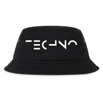 Minimal and bold Techno music logo T-Shirt - Kids’ Bucket Hat - black - Front