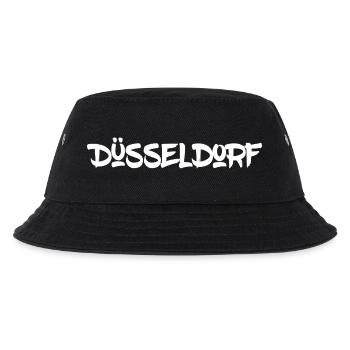 Düsseldorf - NRW - Rhein - Königsallee - Kö - Kinder Bucket Hat - Schwarz - Vorne