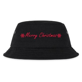 merry christmas - Kinder Bucket Hat - Schwarz - Vorne