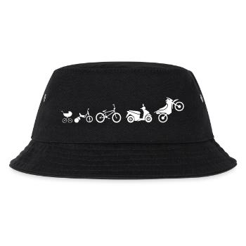 motorcycle evolution - Kids’ Bucket Hat - black - Front