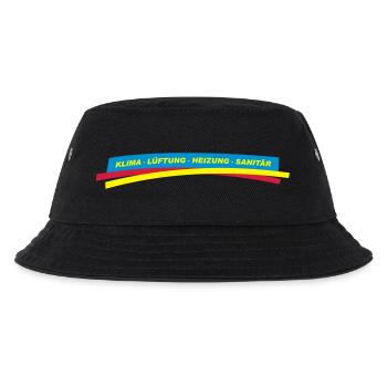 Klima Lüftung Heizung Sanitär - Kinder Bucket Hat - Schwarz - Vorne
