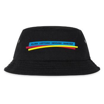 Klima Lüftung Heizung Sanitär - Kinder Bucket Hat - Schwarz - Vorne