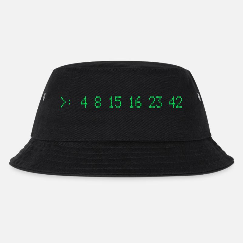 Lost Numbers - Kinder Bucket Hat - Schwarz