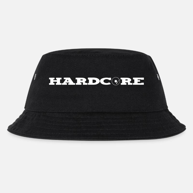 hard-core8 - Kinder Bucket Hat - Schwarz