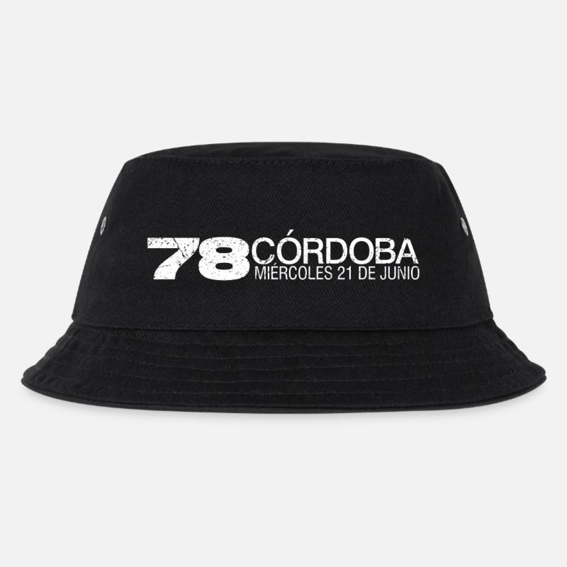 78 Cordoba (white oldstyle) - Kinder Bucket Hat - Schwarz