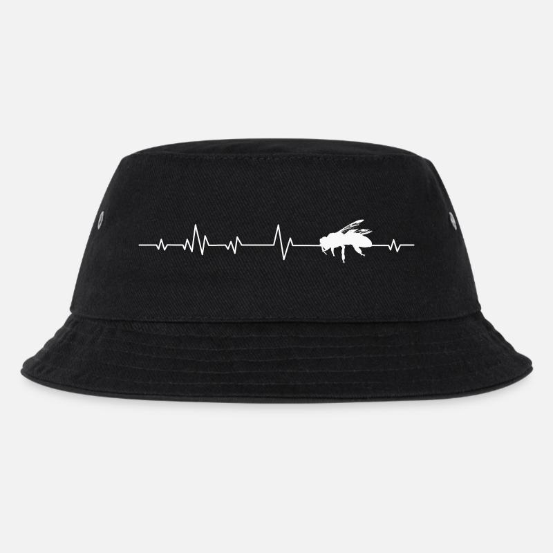 Biene Bienen - Kinder Bucket Hat - Schwarz