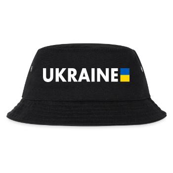 Ukraine - Kinder Bucket Hat - Schwarz - Vorne