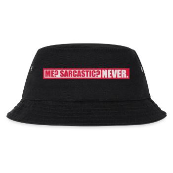 me sarcastic never Zitat - Kinder Bucket Hat - Schwarz - Vorne