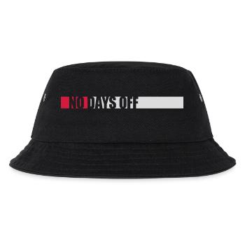 no days off quote - Kids’ Bucket Hat - black - Front