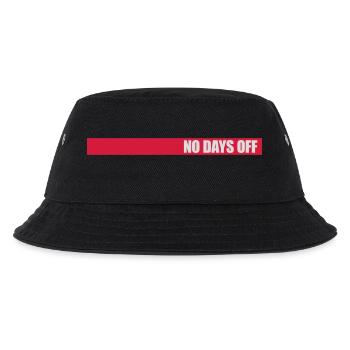 no days off quote - Kids’ Bucket Hat - black - Front