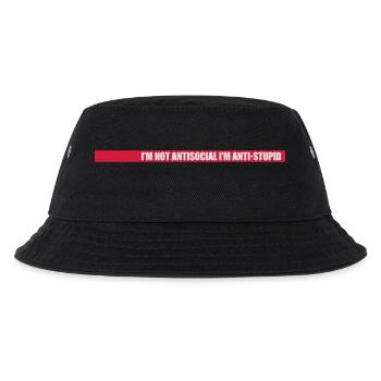 pas antisocial anti-stupide - Bob Enfant - noir - Devant