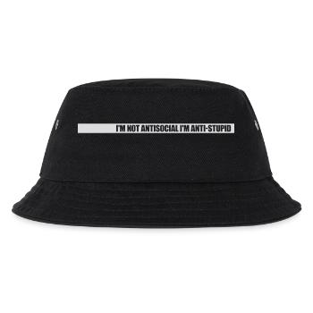pas antisocial anti-stupide - Bob Enfant - noir - Devant