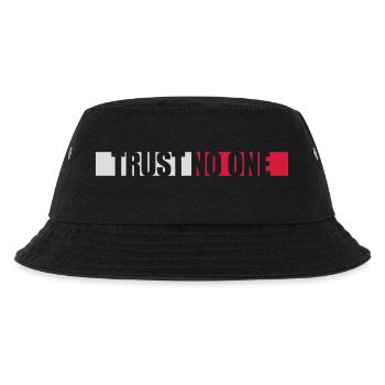 trust no one quote - Kids’ Bucket Hat - black - Front