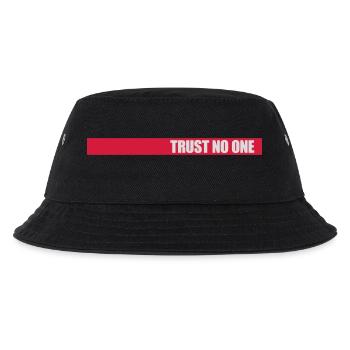 trust no one quote - Kids’ Bucket Hat - black - Front