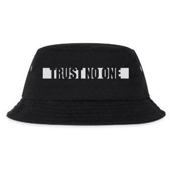 trust no one quote - Kids’ Bucket Hat - black - Front