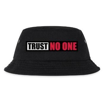 trust no one quote - Kids’ Bucket Hat - black - Front