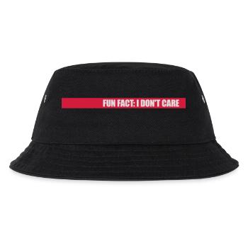 I don't care fact - Kids’ Bucket Hat - black - Front