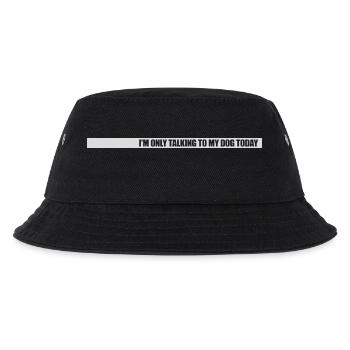 only talking to dog - Kids’ Bucket Hat - black - Front