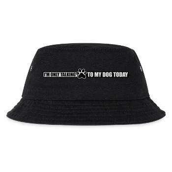 only talking to dog - Kids’ Bucket Hat - black - Front