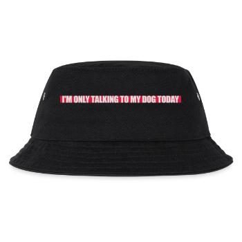only talking to dog - Kids’ Bucket Hat - black - Front