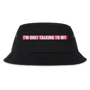 only talking to dog - Kids’ Bucket Hat - black - Front