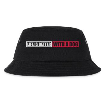 better with a dog - Kids’ Bucket Hat - black - Front