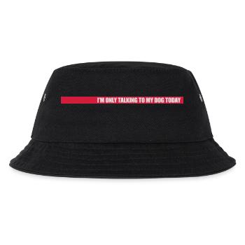 only talking to dog - Kids’ Bucket Hat - black - Front