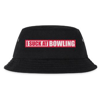 I suck at bowling - Kinder Bucket Hat - Schwarz - Vorne