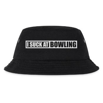 I suck at bowling - Kinder Bucket Hat - Schwarz - Vorne