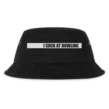 I suck at bowling - Kinder Bucket Hat - Schwarz - Vorne