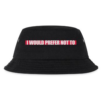 I prefer not to - Kids’ Bucket Hat - black - Front