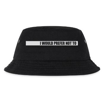I prefer not to - Kids’ Bucket Hat - black - Front