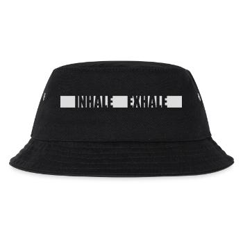 inhale exhale yoga Zitat - Kinder Bucket Hat - Schwarz - Vorne