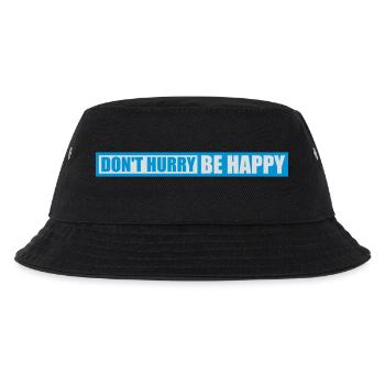 Don't hurry be happy - Kids’ Bucket Hat - black - Front