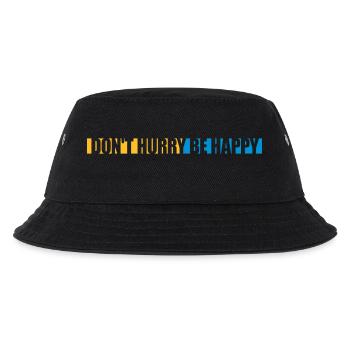 Don't hurry be happy - Kids’ Bucket Hat - black - Front