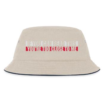 too close to me - Kids’ Bucket Hat - ecru/navy - Front