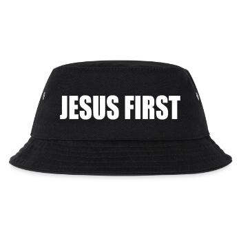 Jesus first - Kids’ Bucket Hat - black - Front