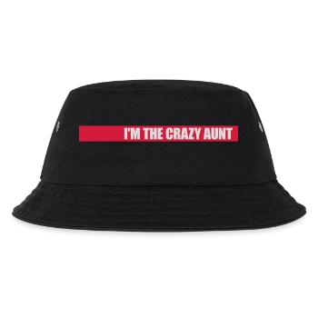 at The Crazy Aunt - Kids’ Bucket Hat - black - Front
