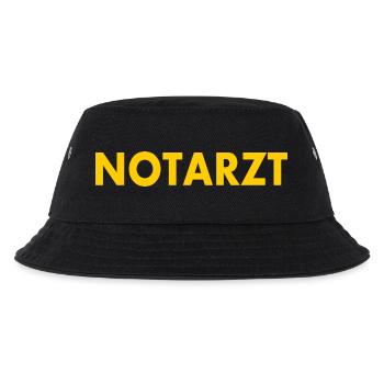 Notarzt - Kinder Bucket Hat - Schwarz - Vorne